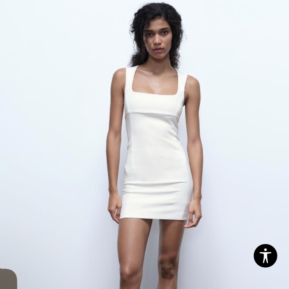 White Zara mini dress